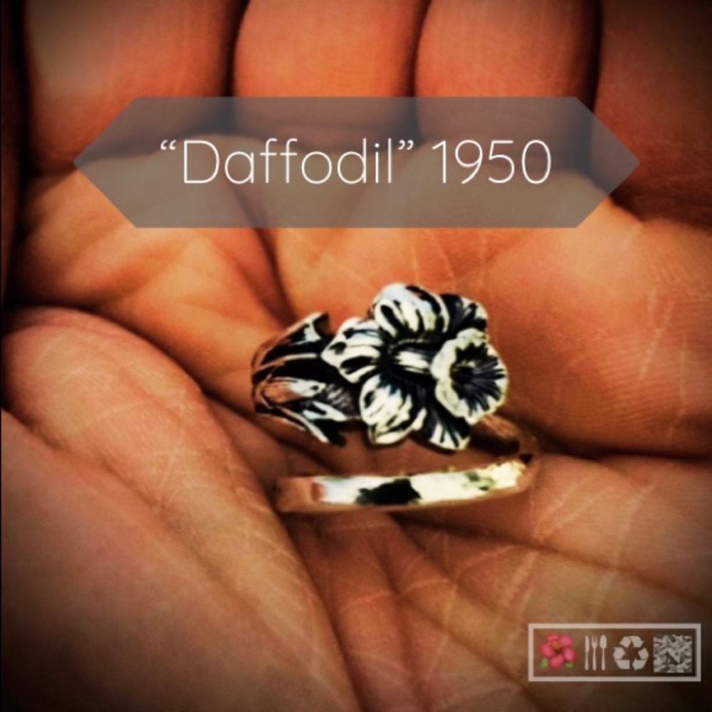 Silver Spoon Ring “Daffodil” 1950